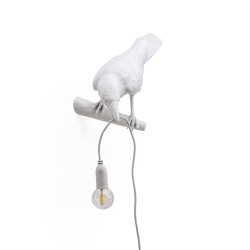 SELETTI Bird Lamp  Left Indoor White