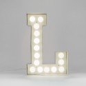 SELETTI Vegaz Metalen letter met led lampen - L