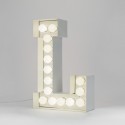 SELETTI Vegaz Metalen letter met led lampen - L