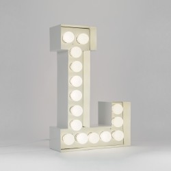 SELETTI Vegaz Metal Letter with LED - L
