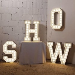SELETTI Vegaz Metal Letter with LED - L
