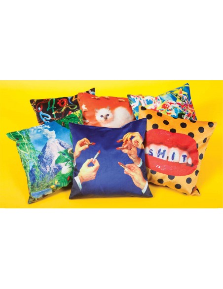 SELETTI Toiletpaper Pillow  - Mouth With Pins