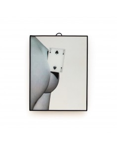 SELETTI Toiletpaper Spiegel 17,5x23 cm - Two Of Spades