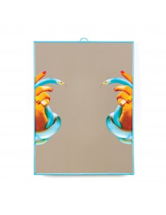 SELETTI Toiletpaper Spiegel 30x40 cm - Hands With Snakes