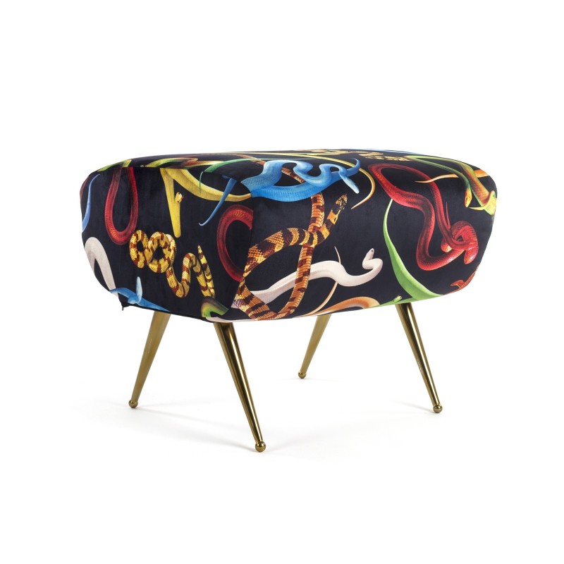 SELETTI Toiletpaper Poef - Slangen