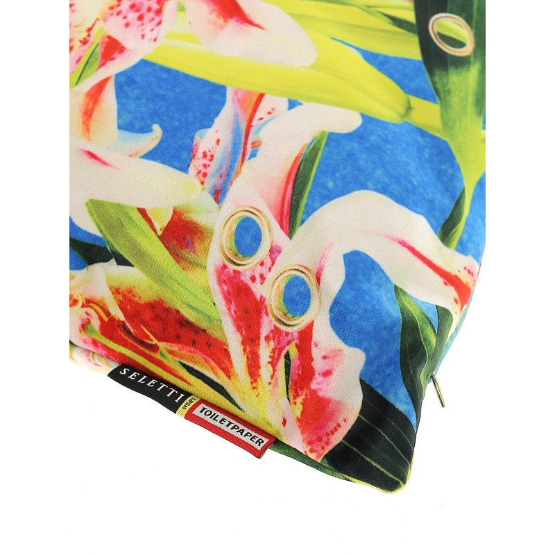SELETTI Toiletpaper Kussen - Bloemen met gaten