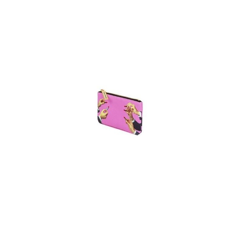 SELETTI Toiletpaper Portemonnee 15,5x9,5 - LIPSTICKS ROZE