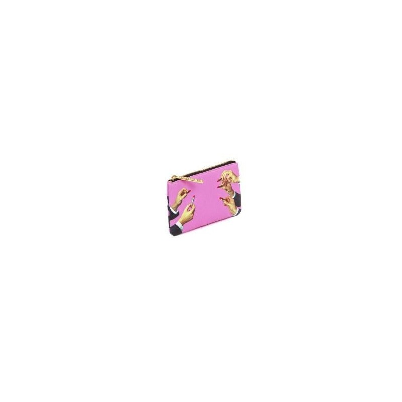 SELETTI Toiletpaper Portemonnee 15,5x9,5 - LIPSTICKS ROZE