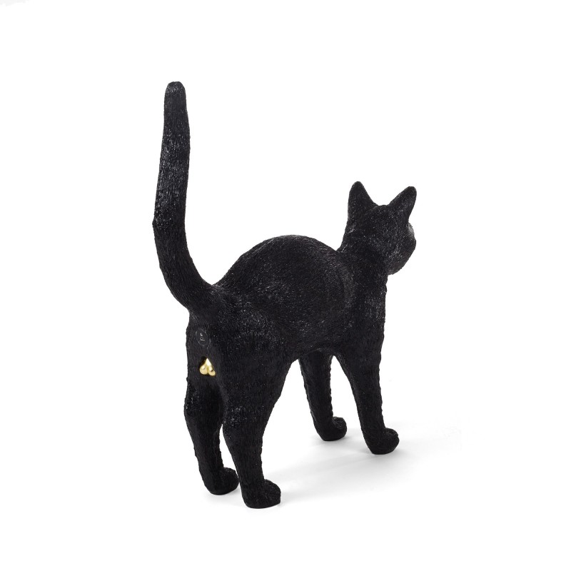 SELETTI The Jobby Kat Lamp Zwart