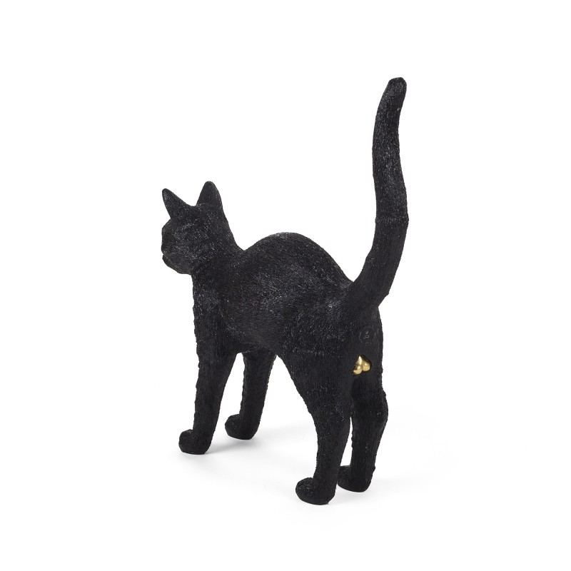 SELETTI The Jobby Kat Lamp Zwart