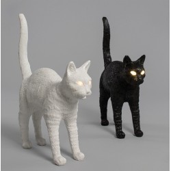 SELETTI The Jobby Cat Lamp Black