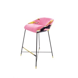 SELETTI Toiletpaper High Stool - Pink - Lipsticks