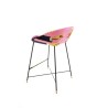 SELETTI Toiletpaper High Stool - Pink - Lipsticks