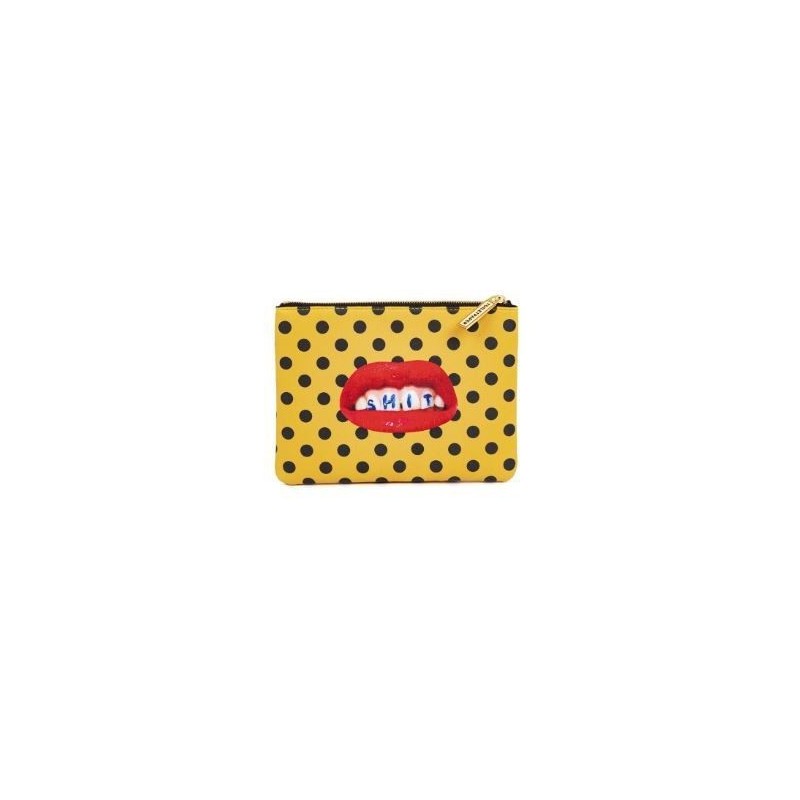 SELETTI Toiletpaper Beauty tas "vierkant" 21x15,5 - SHIT