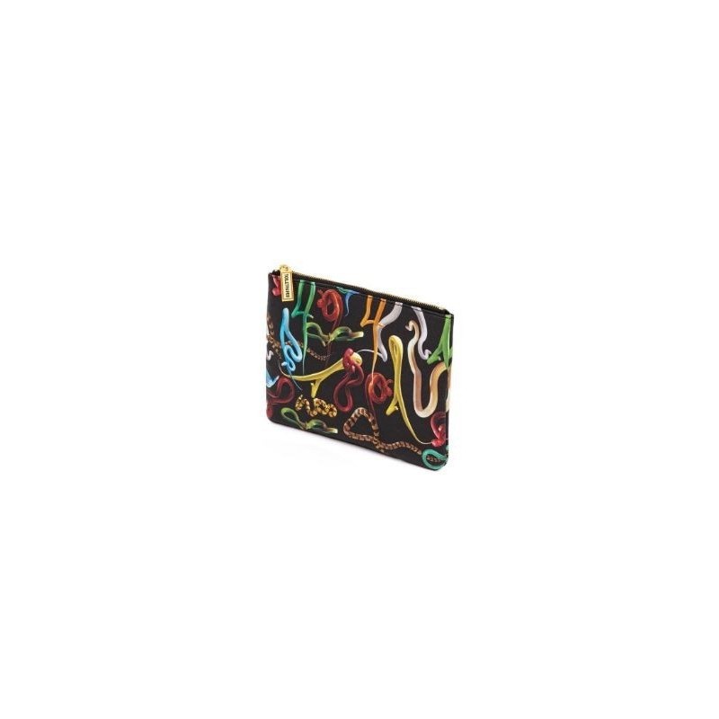 SELETTI Toiletpaper Beauty tas "vierkant" 21x15,5 - SLANGEN