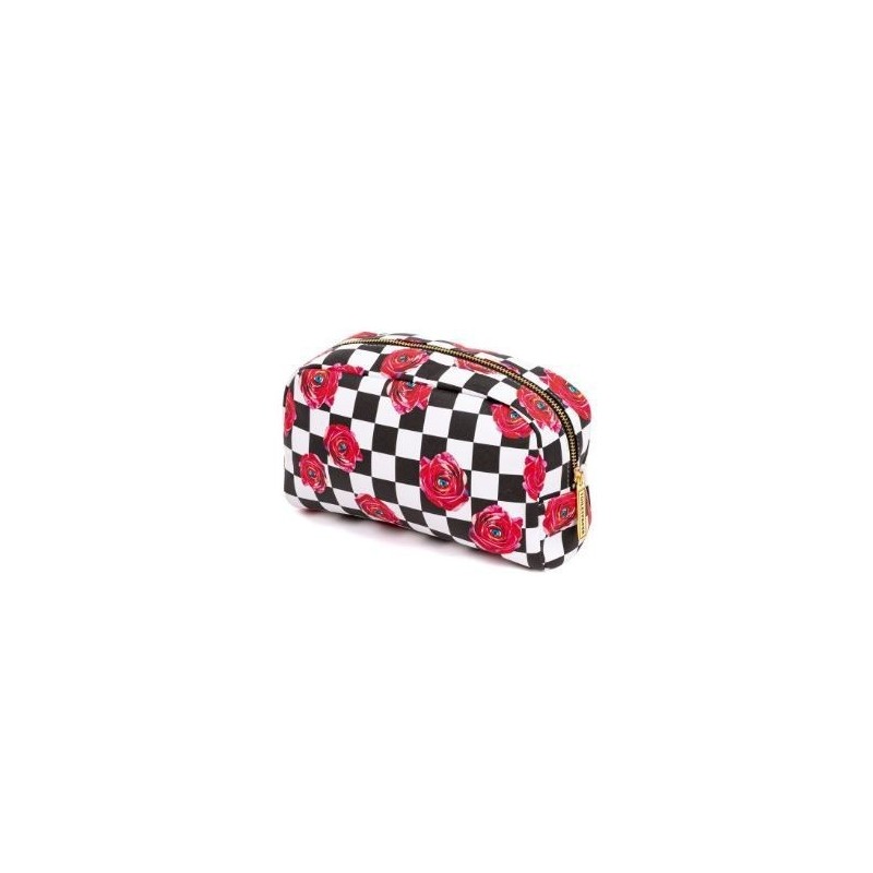 SELETTI Toiletpaper Beauty tas Large 23x8 h.13 - ROZEN OP SCHAAKBORD