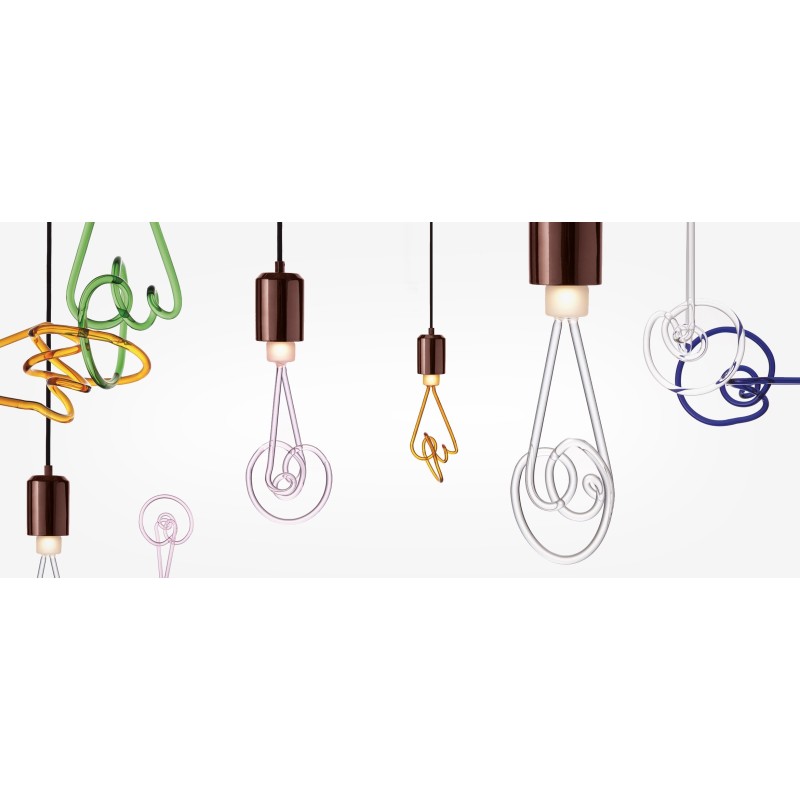 SELETTI T-holder porceleinen pendel e27