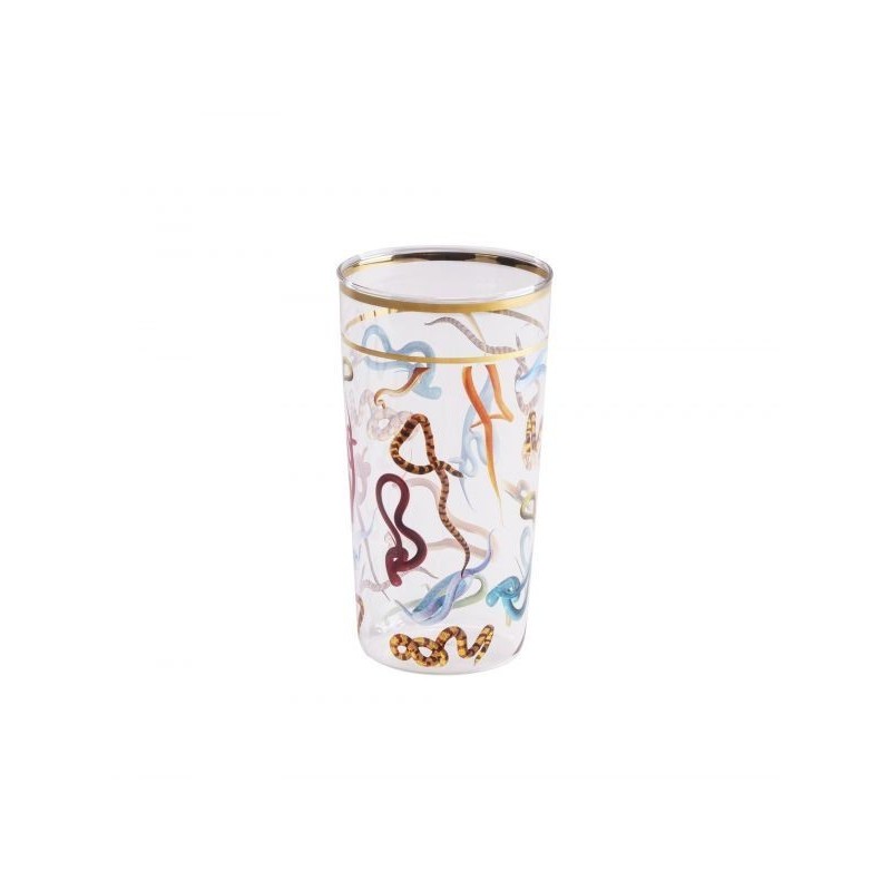 SELETTI Toiletpaper glas - slangen
