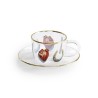 SELETTI Toiletpaper glass coffee set -i love you