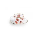 SELETTI Toiletpaper glazen koffieset - rozen