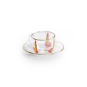 SELETTI Toiletpaper glazen koffieset - tong
