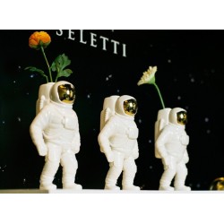 SELETTI Cosmic Diner Porcelain Starman vase Cosmic Diner