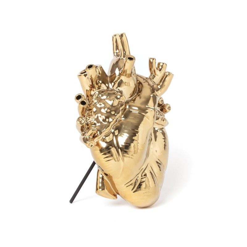 SELETTI Porseleinen vaas "Love In Bloom" - Goud