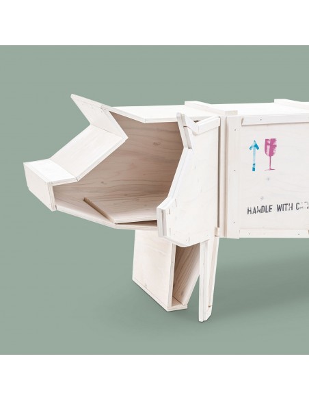 SELETTI Sending animals 2.0 houten kast - varken