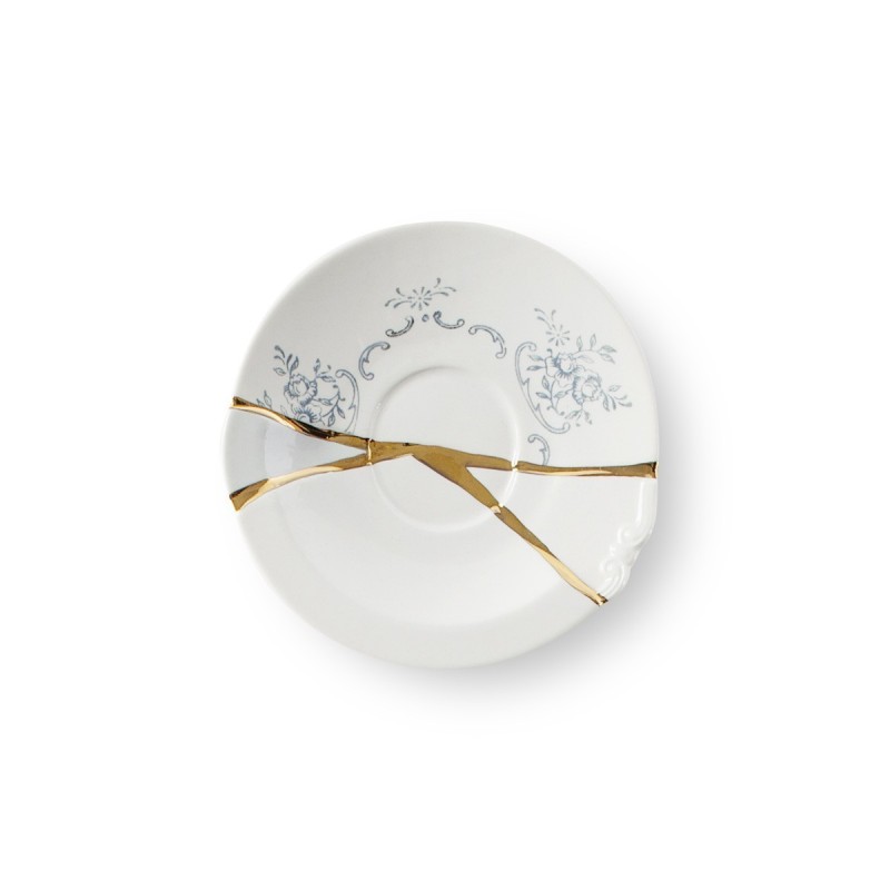SELETTI Kintsugi Porseleinen koffietas + bord n'1