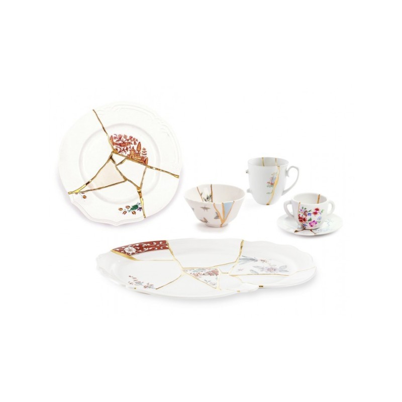 SELETTI Kintsugi Porseleinen Dienblad