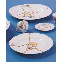 SELETTI Kintsugi Porcelain plate n'3