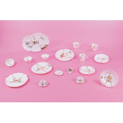 SELETTI Kintsugi Porcelain plate n'3