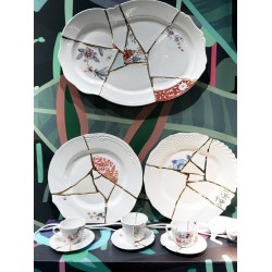 SELETTI Kintsugi Porcelain plate n'3