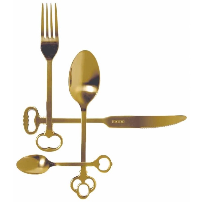 SELETTI Keytlery 24-delige gouden bestekset