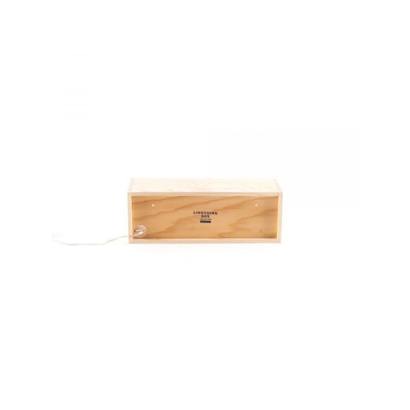 SELETTI lighthink_boxes box licht hout - Cm.30x10,5 h.10,5