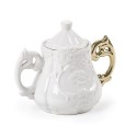 SELETTI I-wares porseleinen suikerkom met col. handvat goud