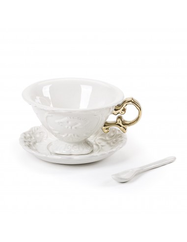 SELETTI I-wares porseleinen theeset met col. Handvat goud