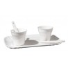 SELETTI coffee set 2 cups + 2 stirrers + 1 tray