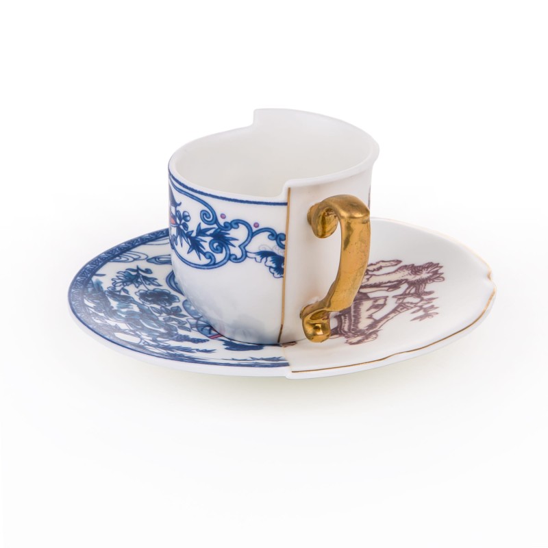 SELETTI Hybrid Porseleinen koffietas + bord - Eufemia
