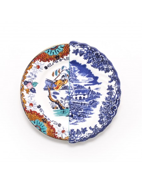 SELETTI Hybrid Porcelain Dessert plate - Valdrada