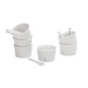SELETTI Estetico Quotidiano ijskom en lepel - set van 6 in porselein