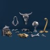 SELETTI Diesel "Diesel-Skeleton Hand in Glove" Aluminium skeleton hand