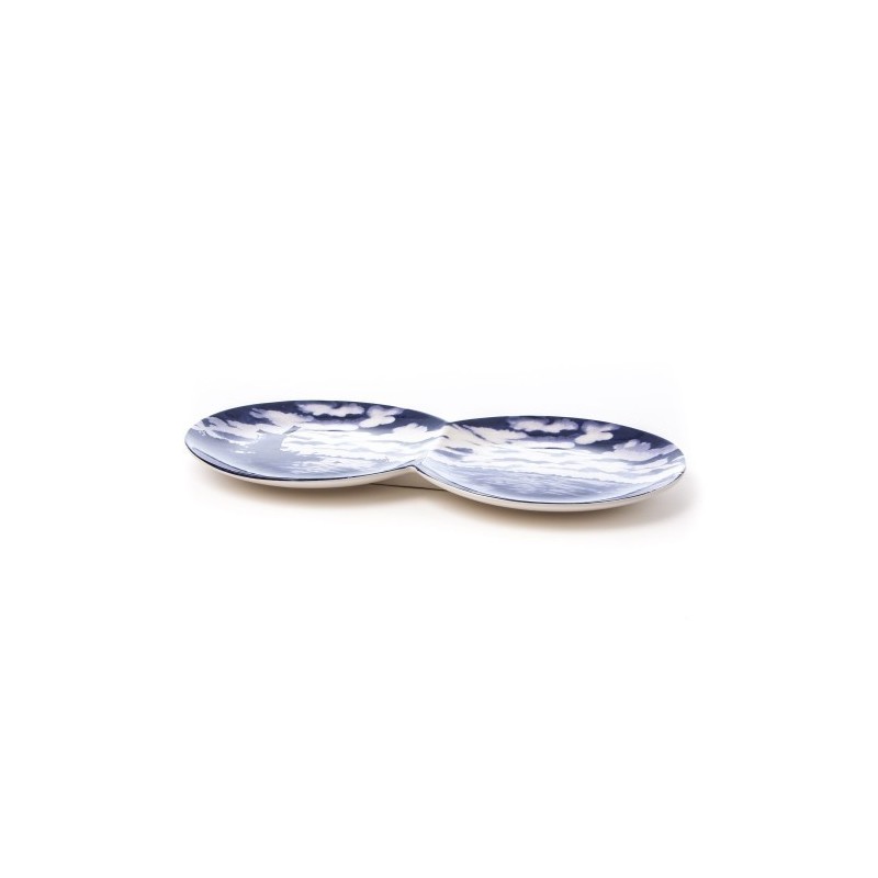 SELETTI dubbelbord in porcelein