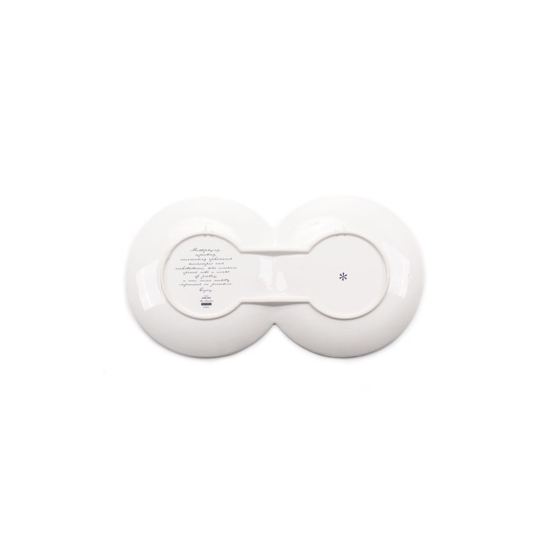 SELETTI dubbelbord in porcelein