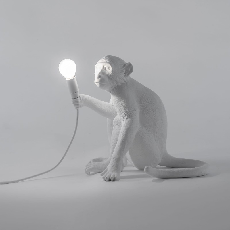 SELETTI Aap Lamp Zittend - Binnen