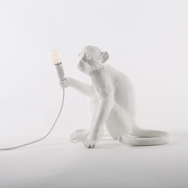SELETTI Aap Lamp Zittend - Binnen