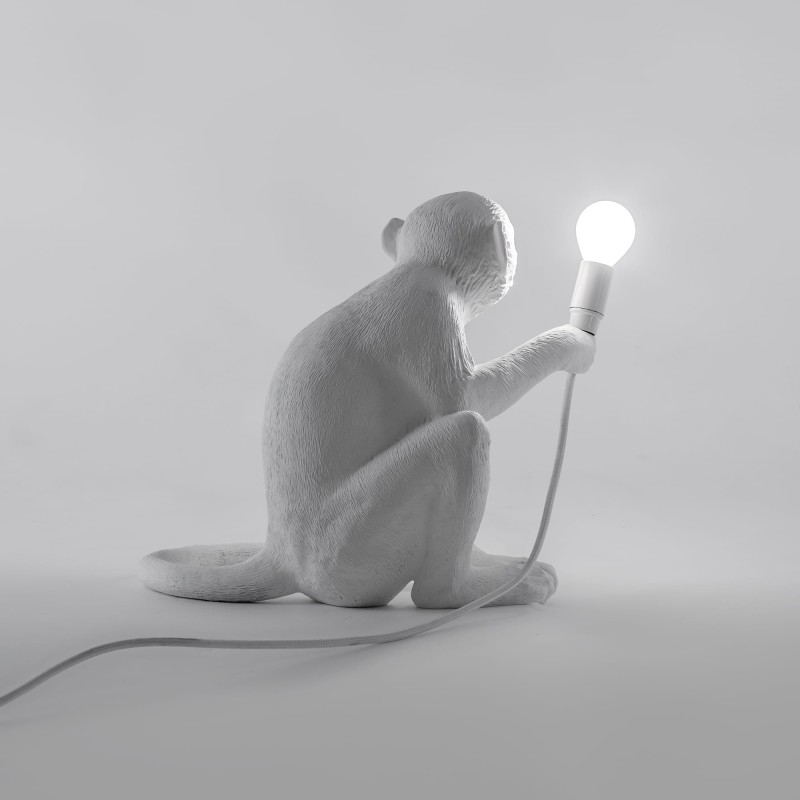 SELETTI Aap Lamp Zittend - Binnen