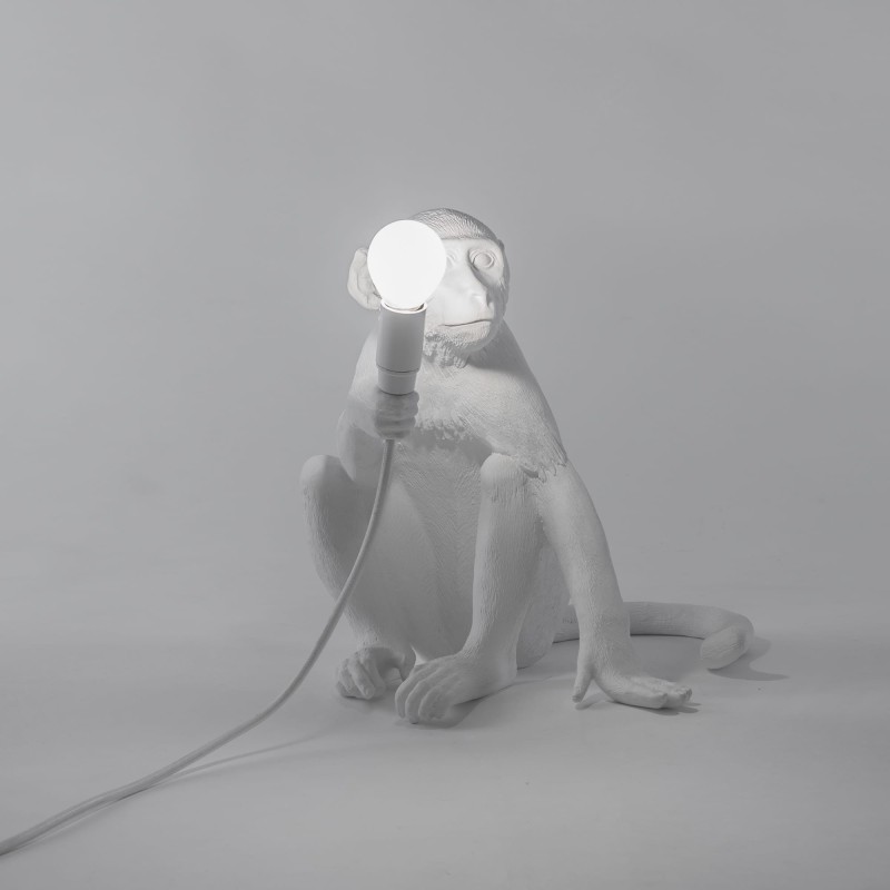 SELETTI Aap Lamp Zittend - Binnen