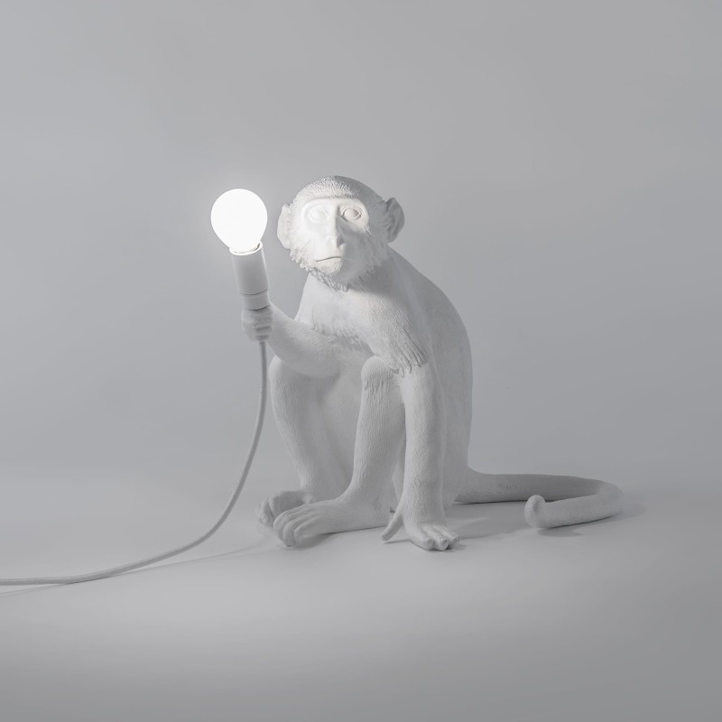 SELETTI Aap Lamp Zittend - Binnen