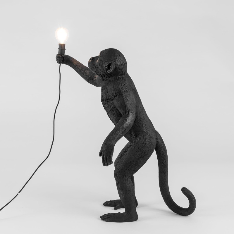 SELETTI Aap Lamp Staand Zwart - Buiten
